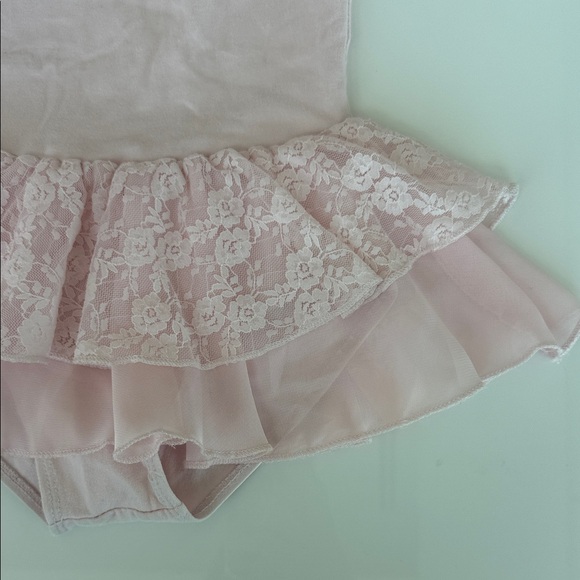 Pink Lace Ballet Dress with shoes - Picture 5 of 9